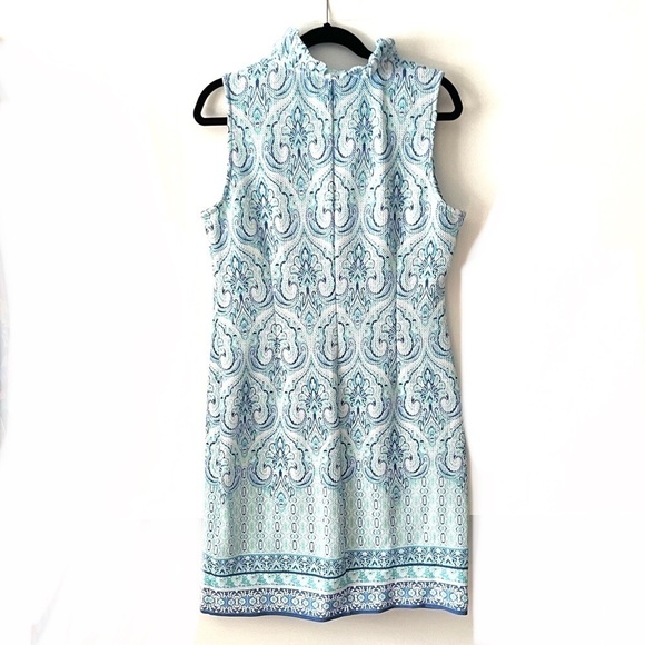 Blue print sleeveless dress - Picture 2 of 6